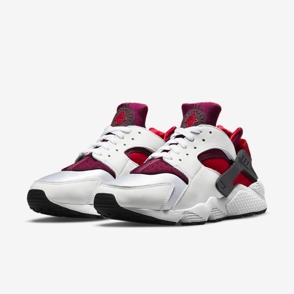 Zapatillas Nike Air Huarache Hombre Blancas Rojas Negras Rojas | NK831STR