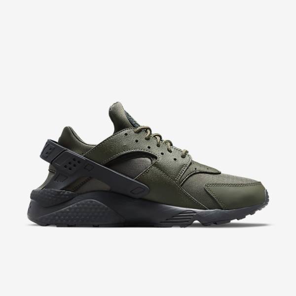 Zapatillas Nike Air Huarache Hombre Kaki Negras Doradas Kaki | NK248HJA