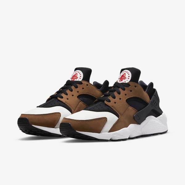 Zapatillas Nike Air Huarache LE Hombre Negras Blancas Rojas | NK372XSF