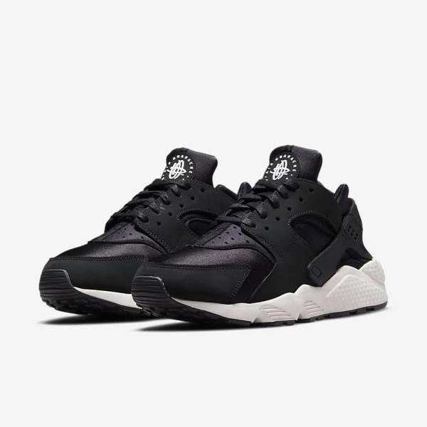 Zapatillas Nike Air Huarache LE Hombre Negras Blancas | NK913FGR