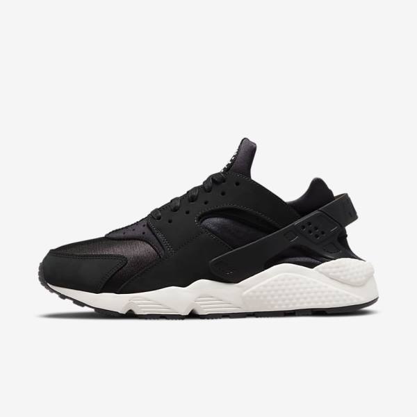 Zapatillas Nike Air Huarache LE Hombre Negras Blancas | NK913FGR