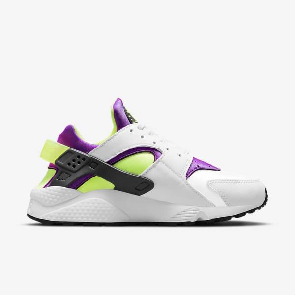 Zapatillas Nike Air Huarache Mujer Blancas Negras Amarillo | NK926CTR