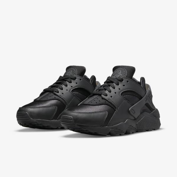 Zapatillas Nike Air Huarache Mujer Negras Gris Oscuro | NK953IWH