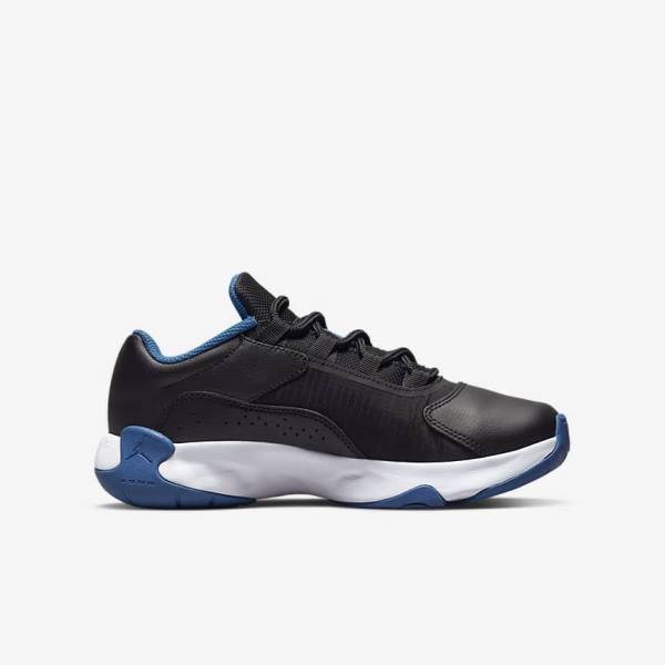 Zapatillas Nike Air Jordan 11 CMFT Low Older Niños Negras Azules Oscuro Blancas | NK046DAE