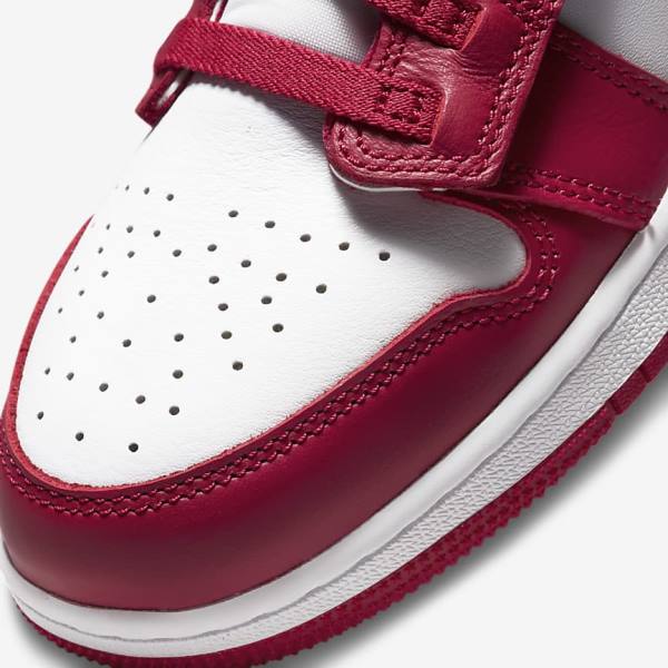 Zapatillas Nike Air Jordan 1 Hi FlyEase Older Niños Rojas Blancas | NK469RIJ