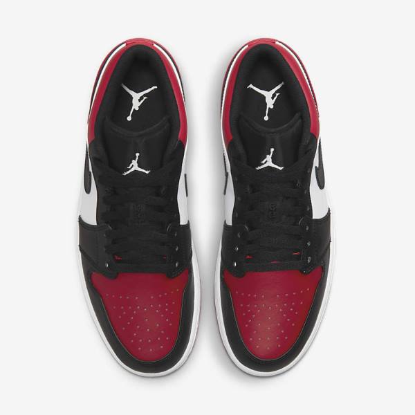 Zapatillas Nike Air Jordan 1 Low Hombre Rojas Negras Blancas | NK567DSK