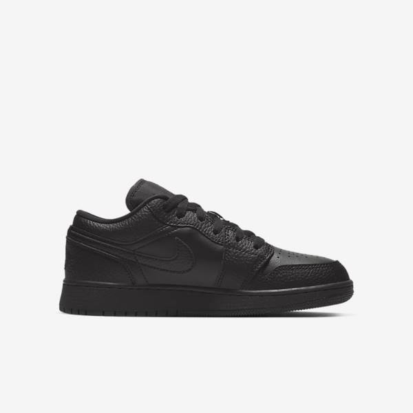 Zapatillas Nike Air Jordan 1 Low Older Niños Negras | NK827BTV