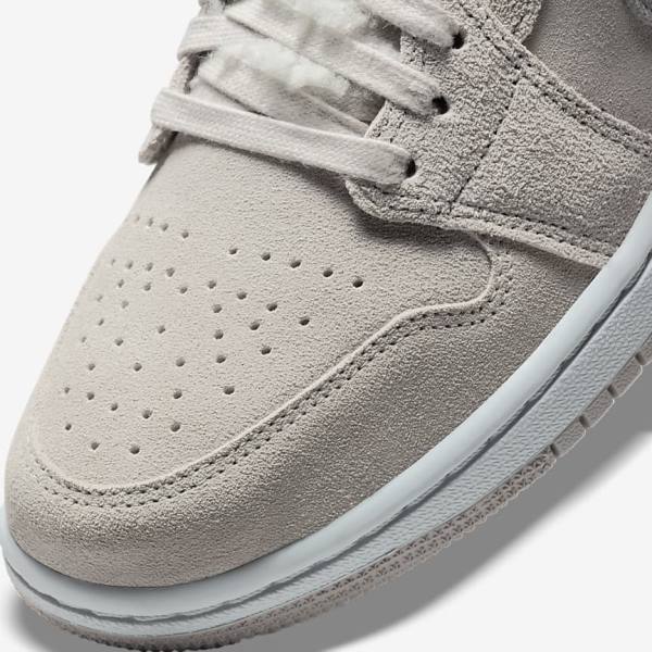 Zapatillas Nike Air Jordan 1 Low SE Mujer Gris Gris Blancas | NK493UAJ