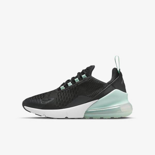 Zapatillas Nike Air Max 270 Older Niños Blancas Verde Menta Negras | NK927AUS