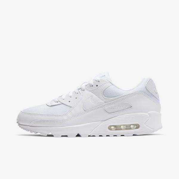 Zapatillas Nike Air Max 90 Hombre Blancas Gris Blancas | NK068EFP