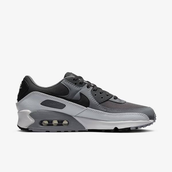 Zapatillas Nike Air Max 90 Hombre Gris Oscuro Negras | NK267EOF