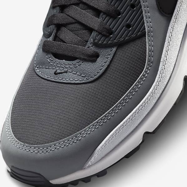 Zapatillas Nike Air Max 90 Hombre Gris Oscuro Negras | NK267EOF