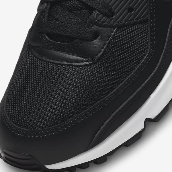 Zapatillas Nike Air Max 90 Hombre Negras Blancas Rojas | NK673BSM