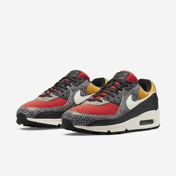 Zapatillas Nike Air Max 90 SE Mujer Negras Rojas | NK849WEV