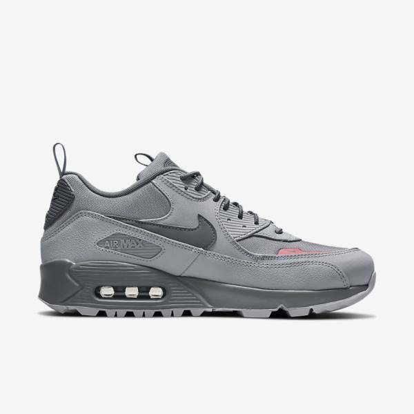 Zapatillas Nike Air Max 90 Surplus Hombre Gris Rosas Azules Claro Gris | NK412EHA