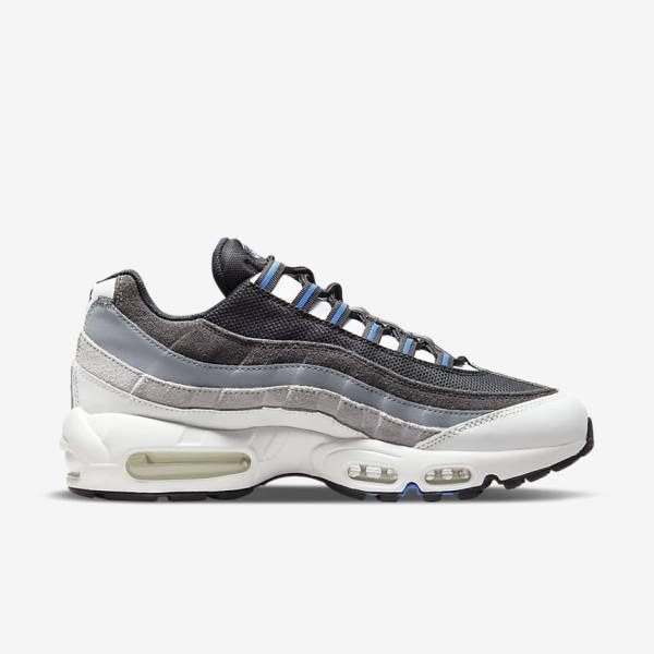 Zapatillas Nike Air Max 95 Hombre Negras Gris Oscuro Azules | NK197WDG