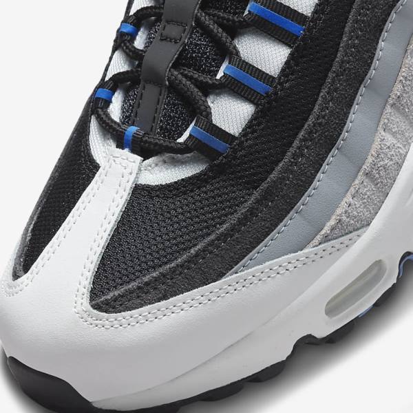 Zapatillas Nike Air Max 95 Hombre Negras Gris Oscuro Azules | NK197WDG