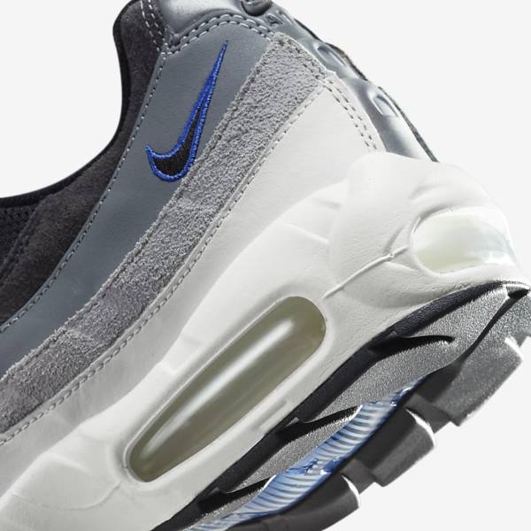 Zapatillas Nike Air Max 95 Hombre Negras Gris Oscuro Azules | NK197WDG