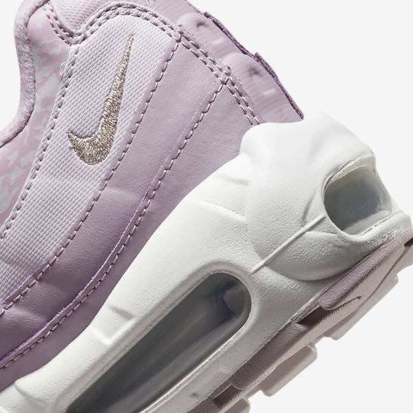 Zapatillas Nike Air Max 95 Mujer Moradas Blancas Metal Plateadas | NK278YLM