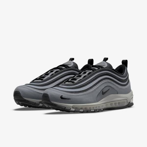 Zapatillas Nike Air Max 97 Hombre Gris Gris Oscuro Negras | NK804PUI