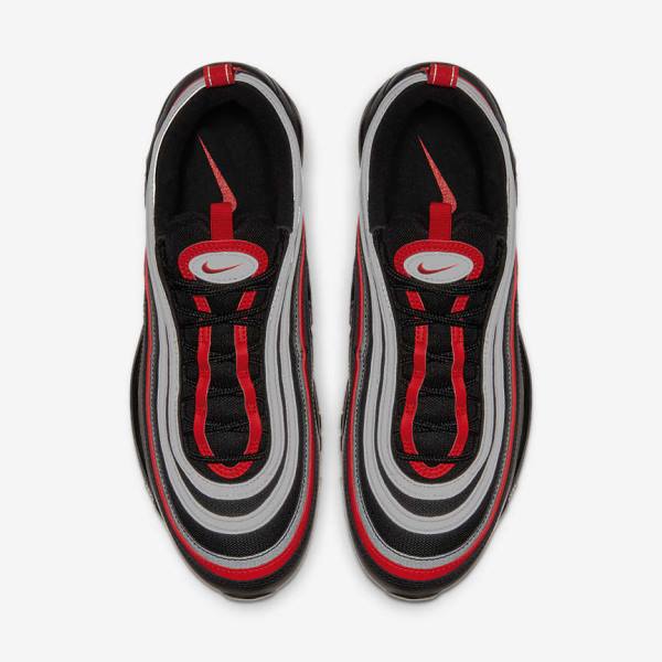 Zapatillas Nike Air Max 97 Hombre Negras Metal Plateadas Rojas | NK403KVX