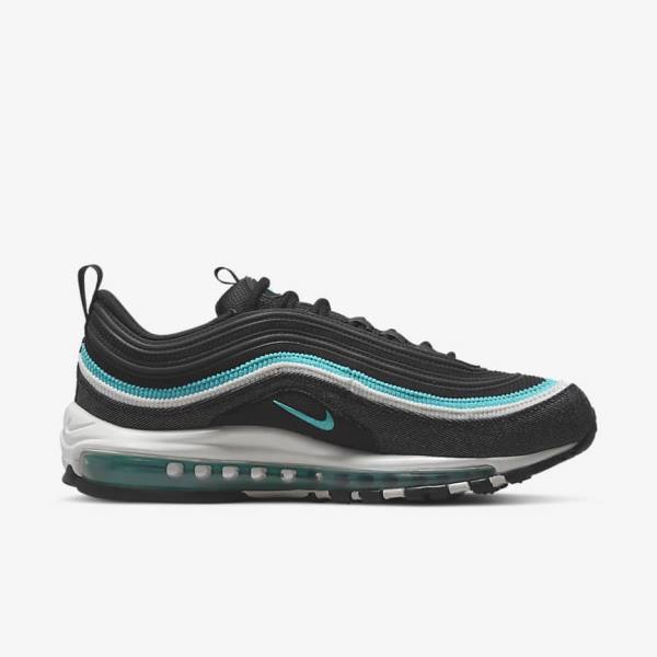 Zapatillas Nike Air Max 97 SE Hombre Negras Blancas Turquesa | NK857QZX