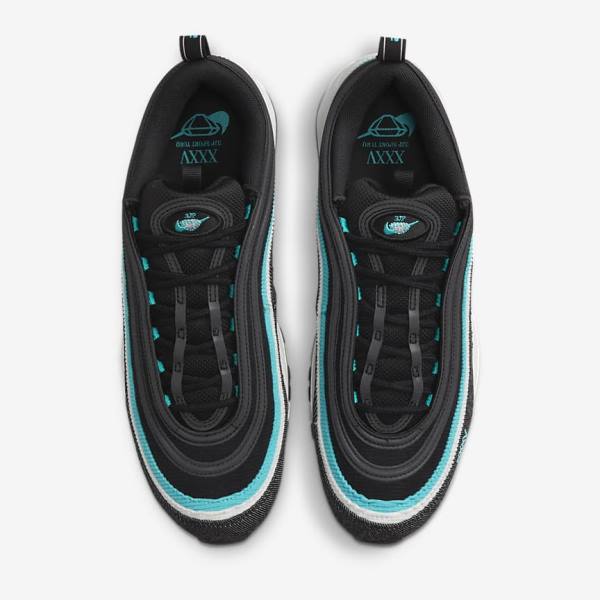 Zapatillas Nike Air Max 97 SE Hombre Negras Blancas Turquesa | NK857QZX