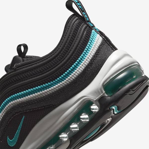 Zapatillas Nike Air Max 97 SE Hombre Negras Blancas Turquesa | NK857QZX