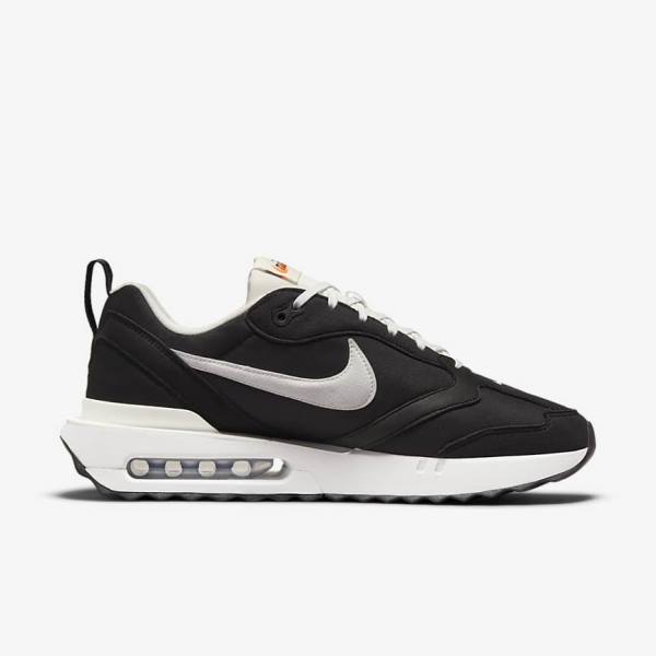 Zapatillas Nike Air Max Dawn Hombre Negras Metal Plateadas Naranjas Blancas | NK739WYG