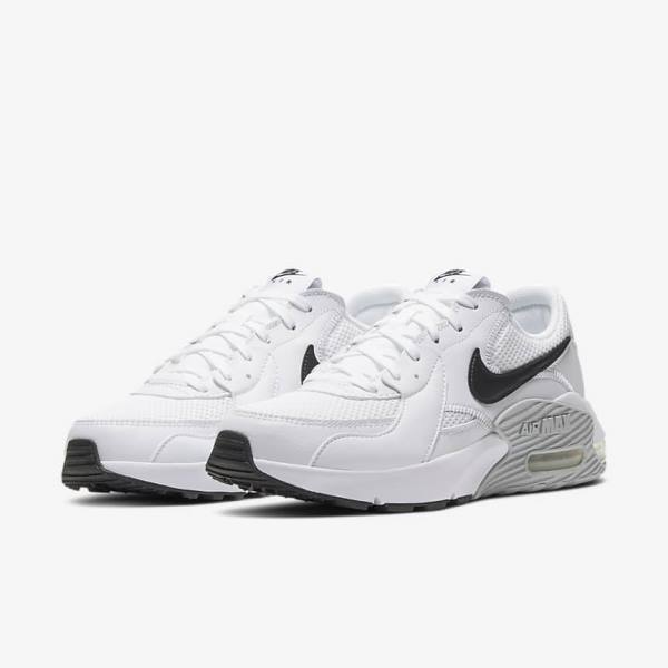 Zapatillas Nike Air Max Excee Mujer Blancas Plateadas Negras | NK045MOZ