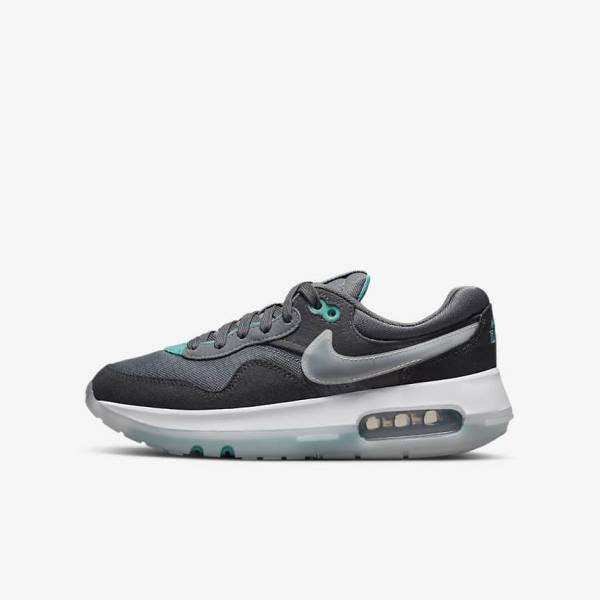 Zapatillas Nike Air Max Motif Older Niños Gris Turquesa Gris Oscuro Negras | NK094SQK