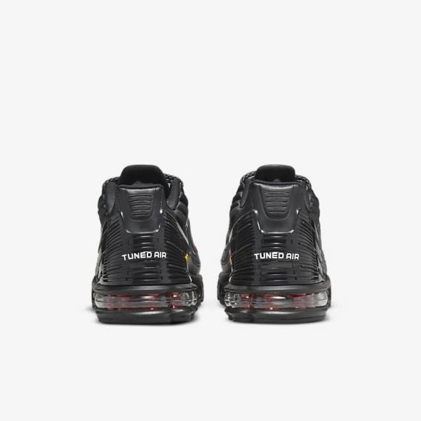 Zapatillas Nike Air Max Plus 3 Hombre Negras Plateadas Rojas | NK975EXN