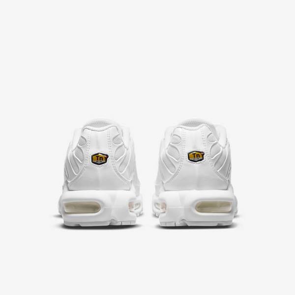 Zapatillas Nike Air Max Plus Mujer Blancas Plateadas Blancas | NK912IMH