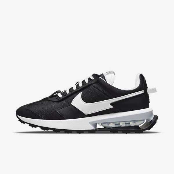 Zapatillas Nike Air Max Pre-Day Mujer Negras Metal Plateadas Blancas | NK539TZH