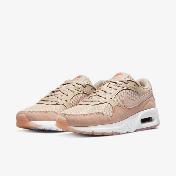 Zapatillas Nike Air Max SC Mujer Kaki Gris Rosas Blancas Rosas | NK789PHT