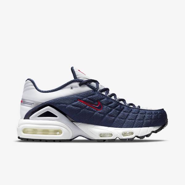 Zapatillas Nike Air Max Tailwind V SP Hombre Azul Marino Plateadas Blancas Rojas | NK701BQN