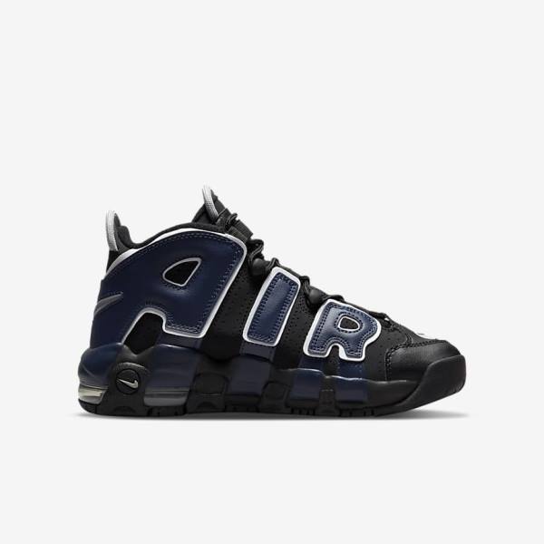 Zapatillas Nike Air More Uptempo Older Niños Negras Azul Marino Blancas Rojas | NK061OLP