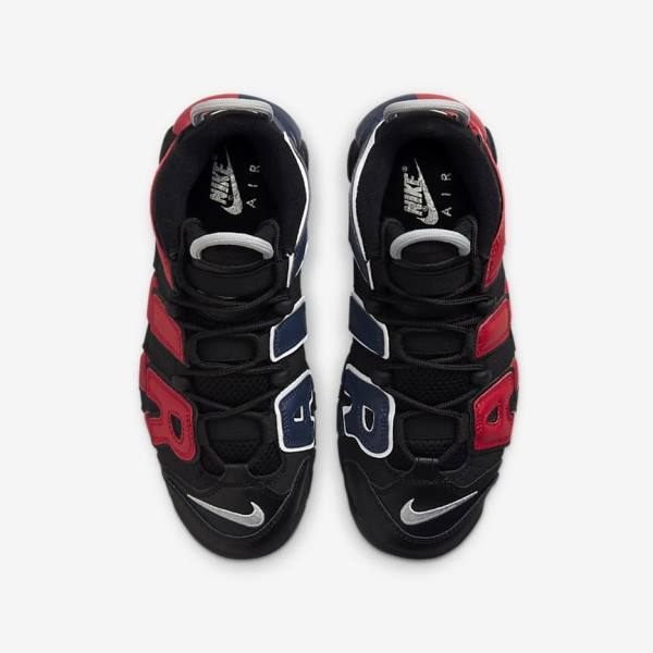 Zapatillas Nike Air More Uptempo Older Niños Negras Azul Marino Blancas Rojas | NK061OLP