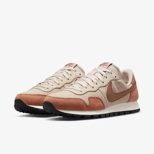 Zapatillas Nike Air Pegasus 83 PRM Hombre Kaki Gris Kaki Rosas Marrones Claro Rojas | NK307JNS