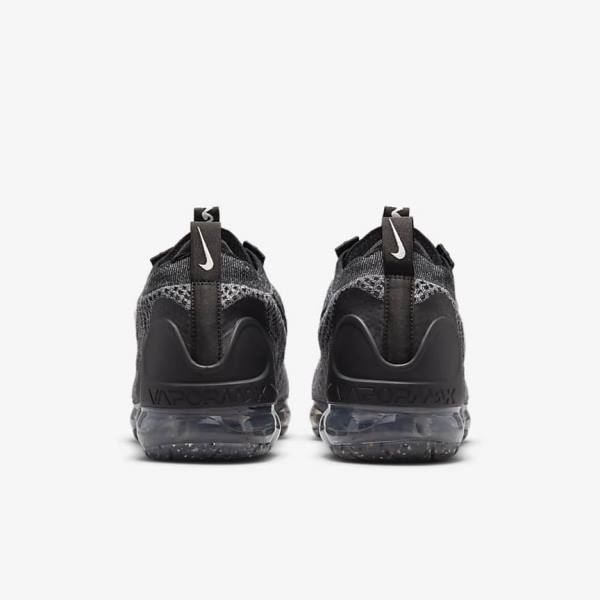 Zapatillas Nike Air VaporMax 2021 FK Hombre Negras Blancas Gris Oscuro Negras | NK538BZT