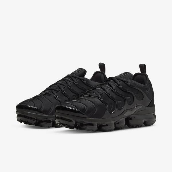 Zapatillas Nike Air VaporMax Plus Hombre Negras Gris Oscuro | NK167SLV