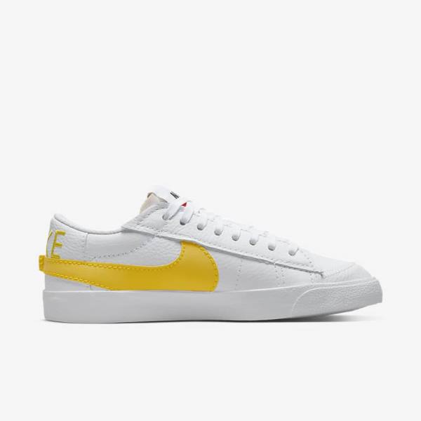 Zapatillas Nike Blazer Low Jumbo Hombre Blancas Negras Naranjas | NK512RND