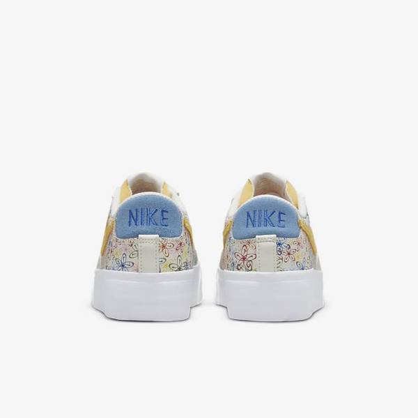 Zapatillas Nike Blazer Low Plataforma Mujer Azul Real Azules | NK346XTE