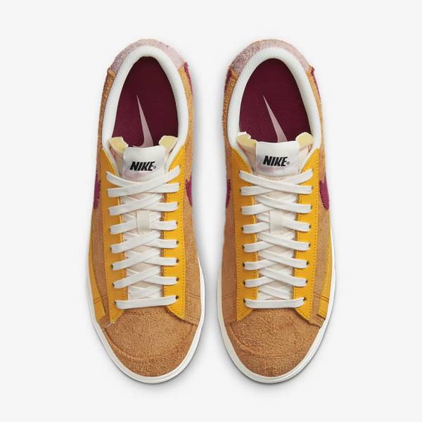 Zapatillas Nike Blazer Low Plataforma Mujer Doradas Rosas Burdeos | NK348RDV