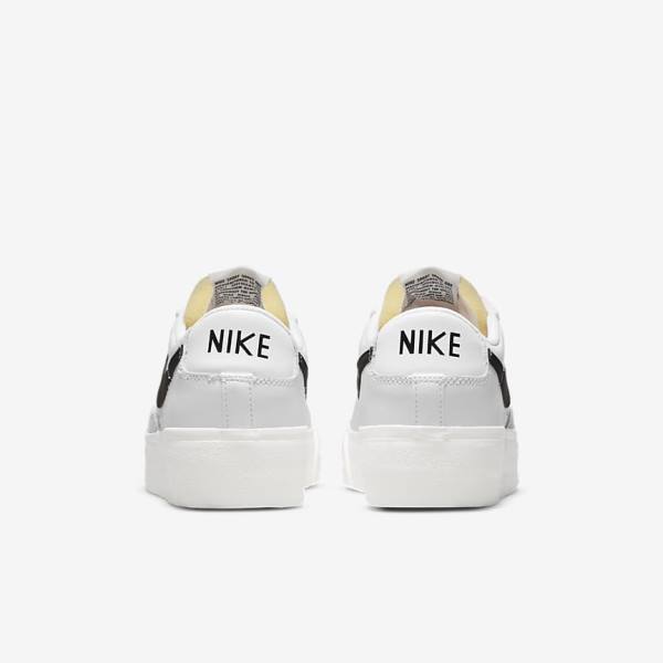 Zapatillas Nike Blazer Low Plataforma Mujer Blancas | NK420XAI