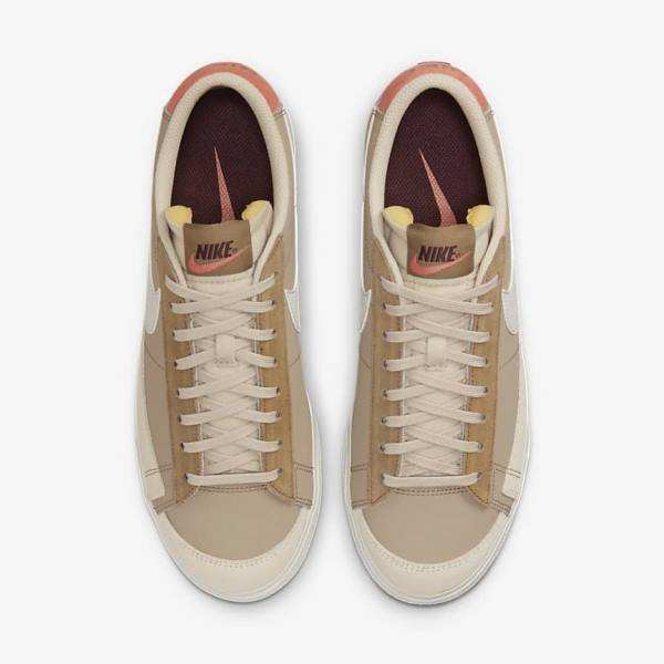 Zapatillas Nike Blazer Low Plataforma SP Mujer Kaki Beige Claro | NK968HZC