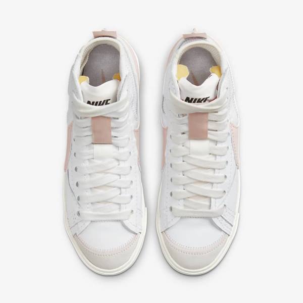 Zapatillas Nike Blazer Mid 77 Jumbo Mujer Blancas Rosas | NK127ZVB