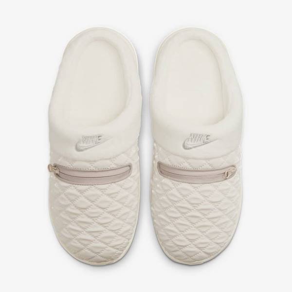 Zapatillas Nike Burrow SE Pantuflas Mujer Marrones Claro Blancas Gris | NK825AZP