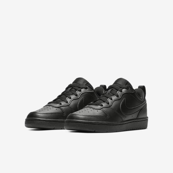 Zapatillas Nike Court Borough Low 2 Older Niños Negras | NK925CFJ