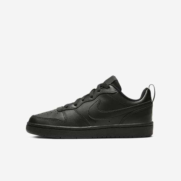 Zapatillas Nike Court Borough Low 2 Older Niños Negras | NK925CFJ